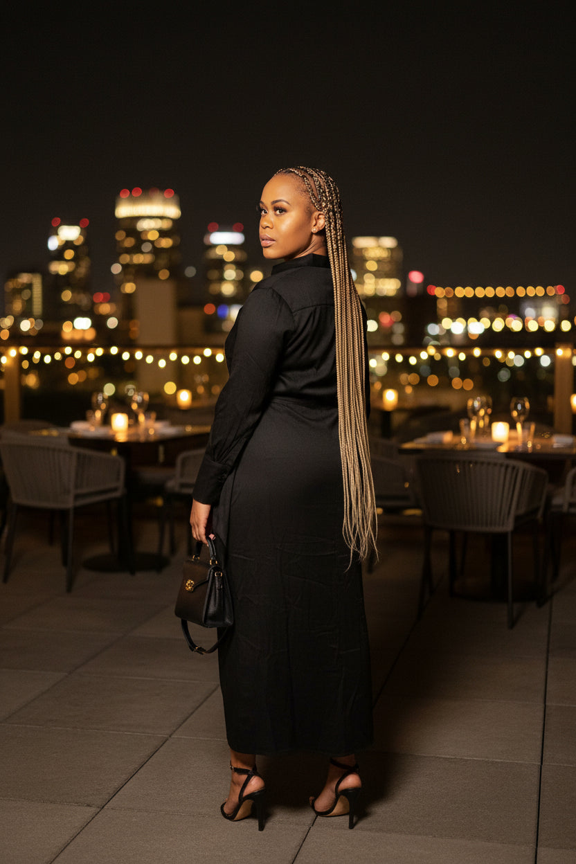 Black Wrap Around Dress